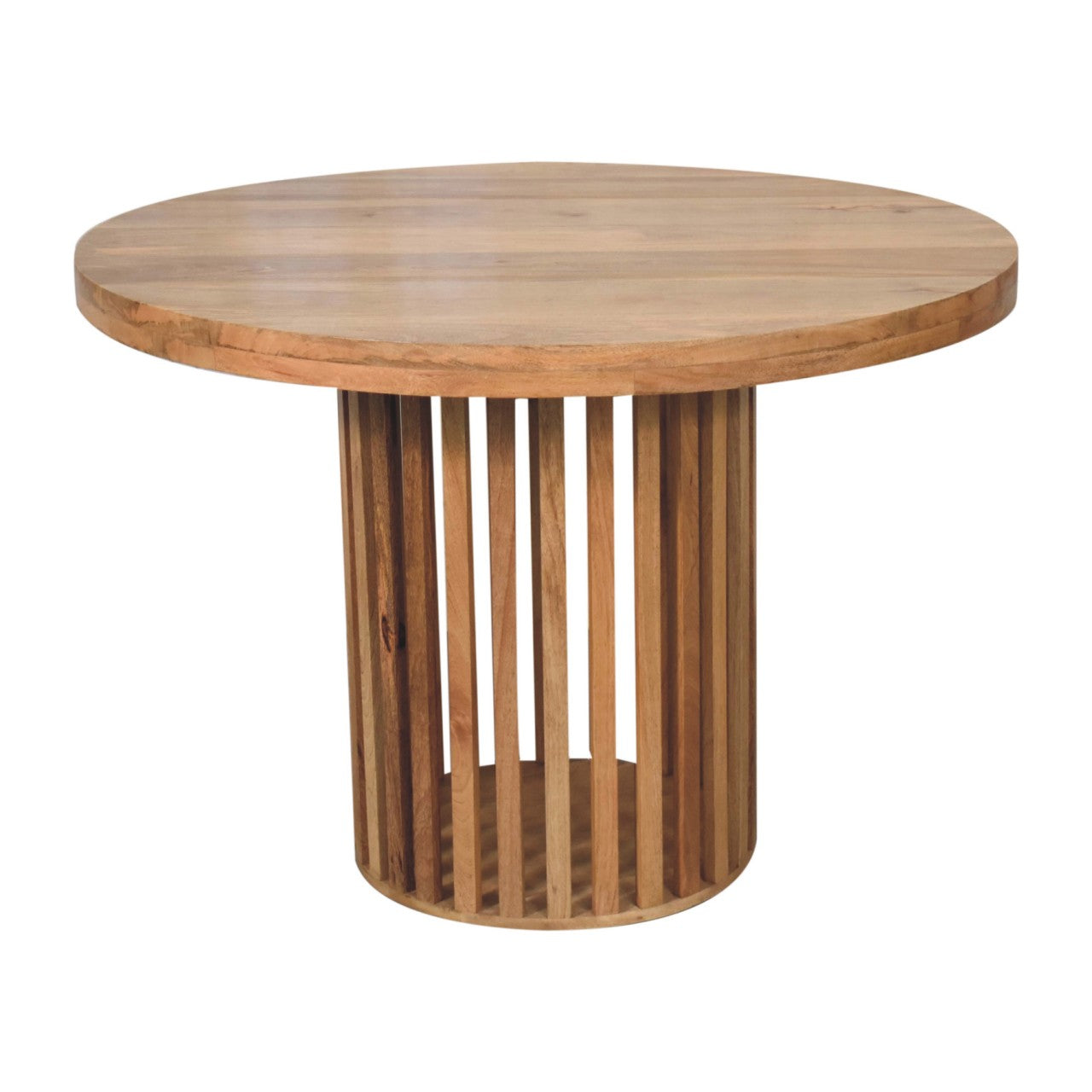 Handcrafted Artisanal Ariella Round Dining Table in Mango Wood - IN3737