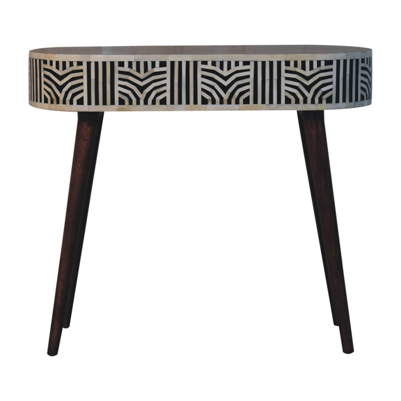 Handcrafted Edessa Honey Caramel Bone Inlay Console Table – IN3821 - White Bear Furnishings