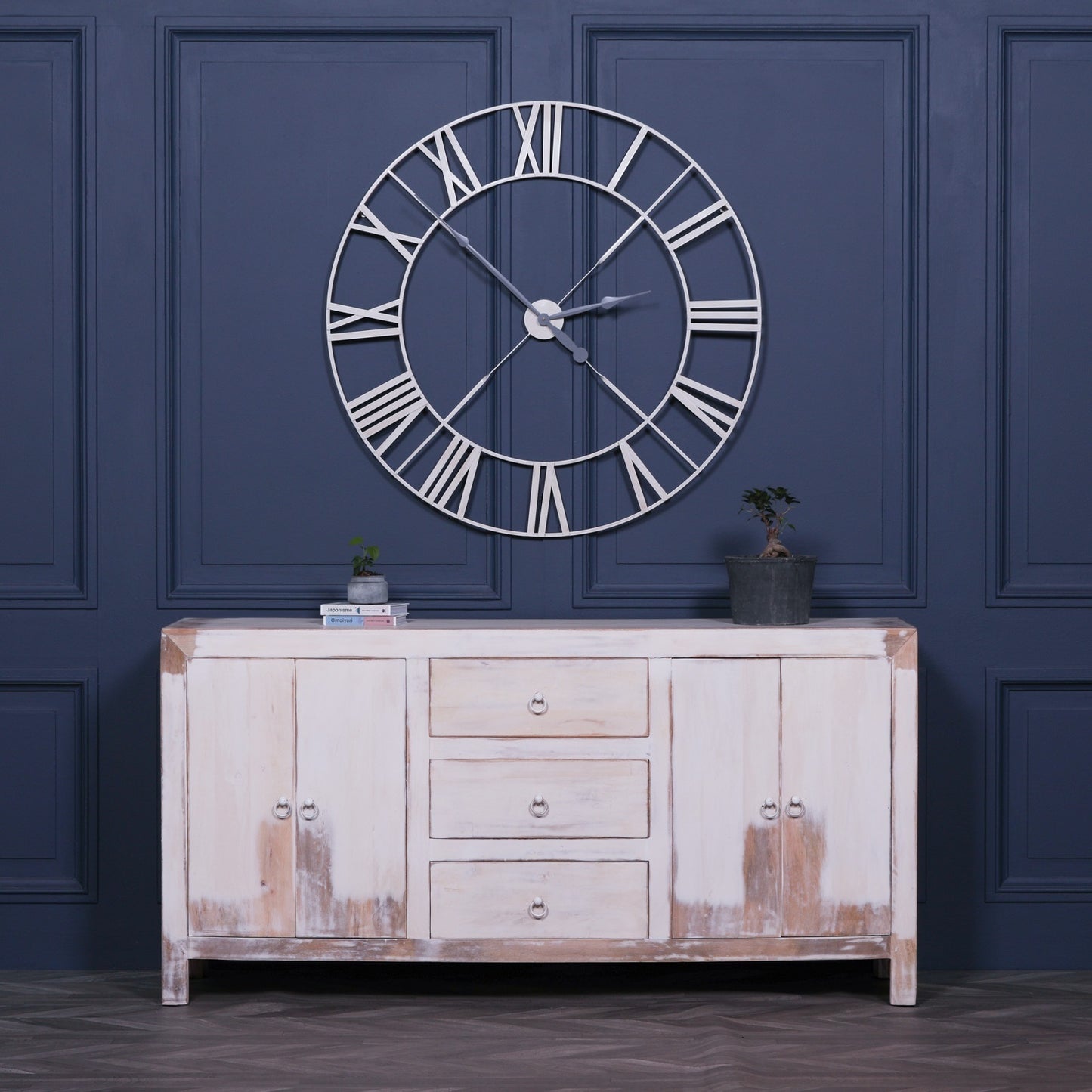Maison Reproductions White Distressed Oriental Sideboard - KFA136