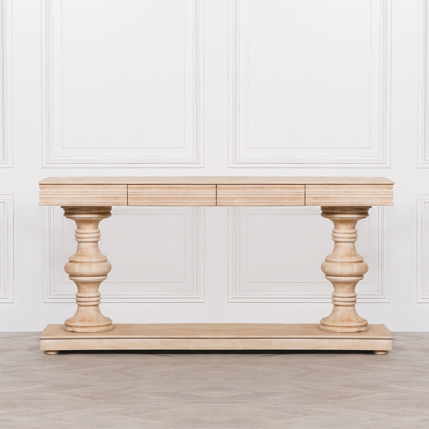 Maison Reproductions 180cm Wooden Console Table with Drawers - KFA145