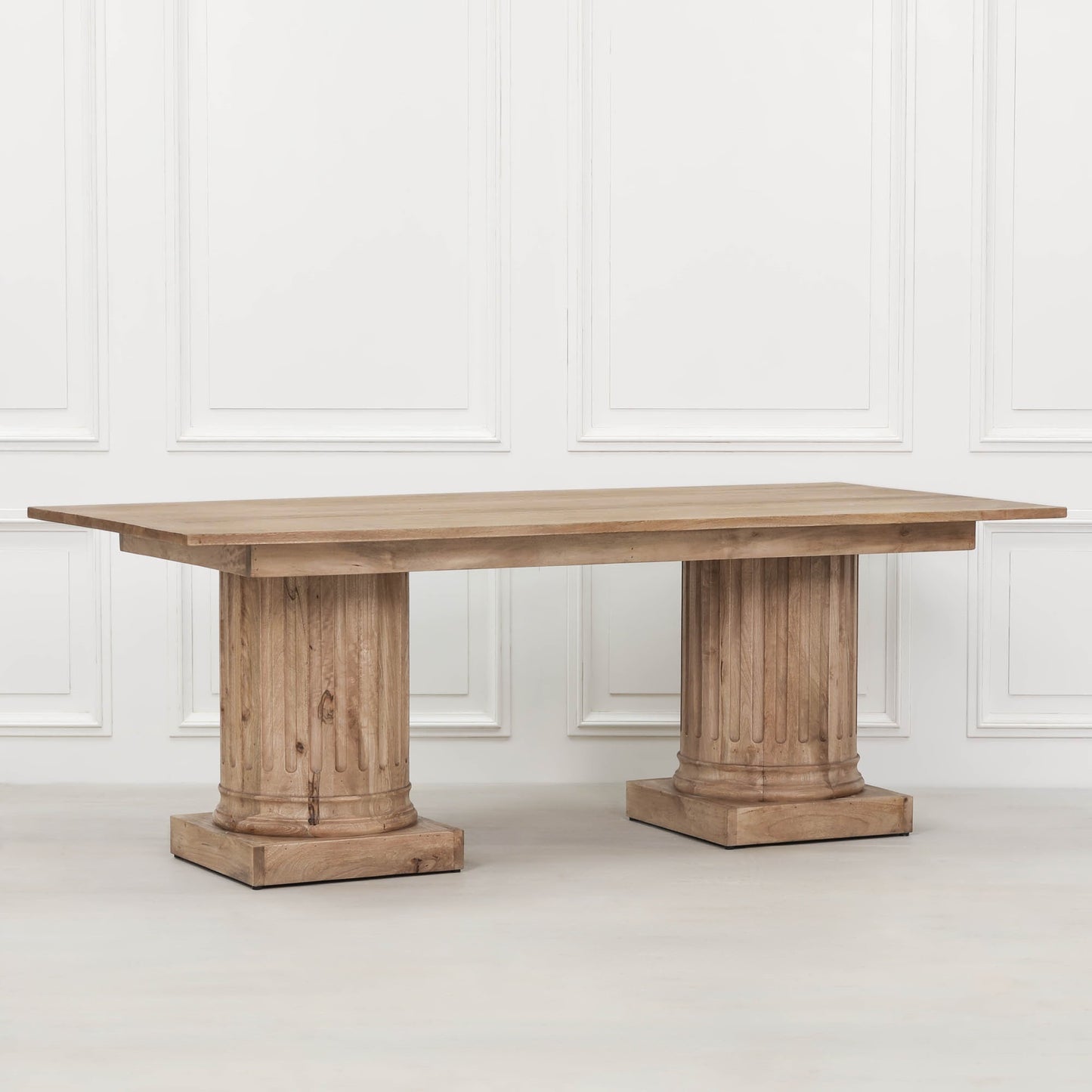 Maison Reproductions Wooden Column Rectangular Dining Table 220cm
