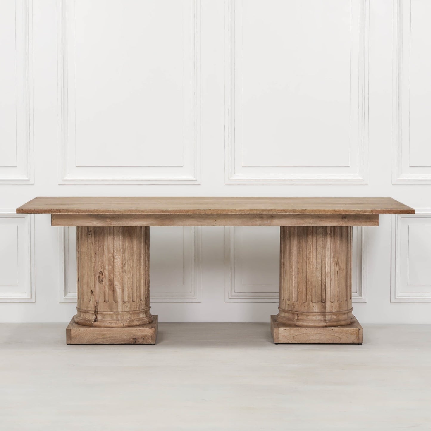 Maison Reproductions Wooden Column Rectangular Dining Table 220cm