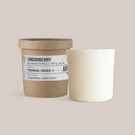 Lingonberry Scented Candle Refill - White Bear Furnishings