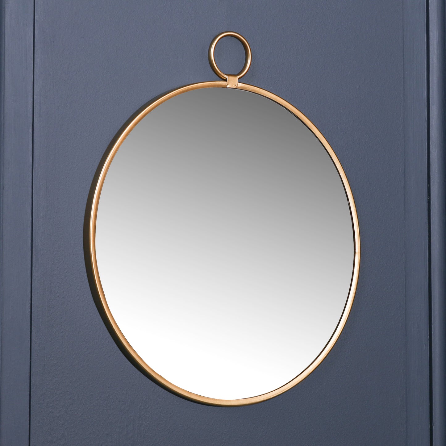 Round Gold Hook Wall Mirror - MWA093 - White Bear Furnishings