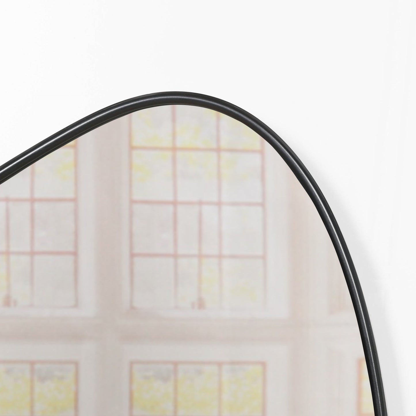 Black Framed Asymmetrical Wall Mirror - MWA681