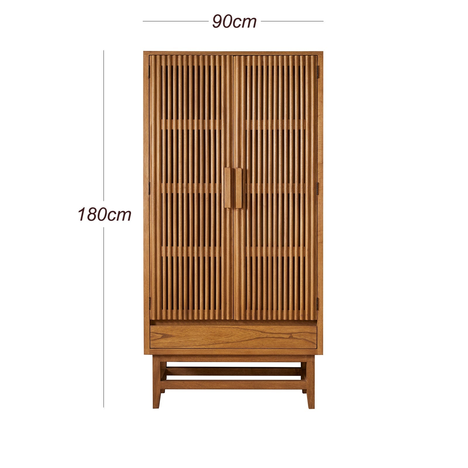 Fishe & Lilly Melia Light Oak Wardrobe with Drawers - White Bear Furnishings