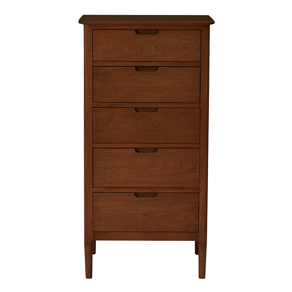 Fishe & Lilly Norway Walnut Tallboy - White Bear Furnishings