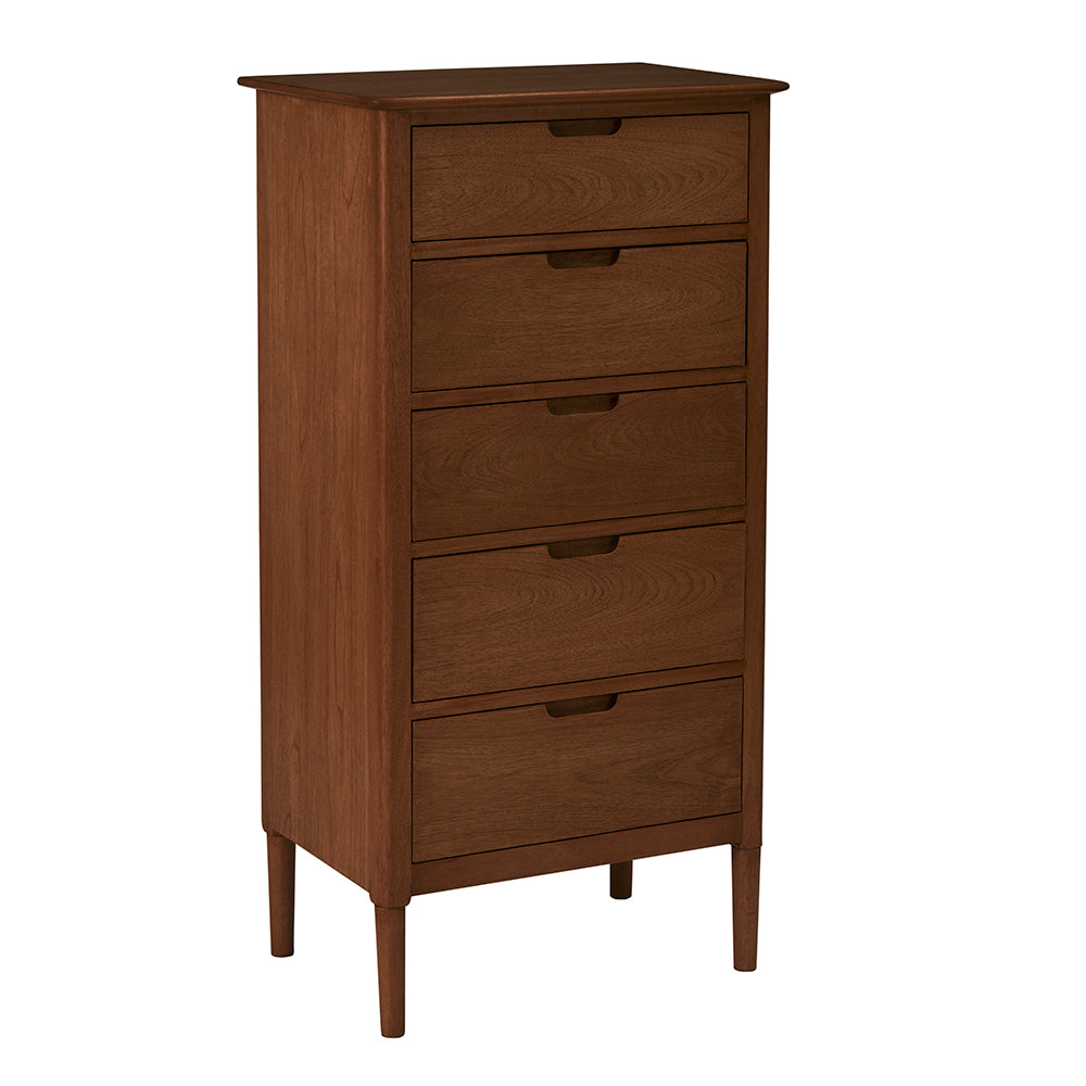 Fishe & Lilly Norway Walnut Tallboy - White Bear Furnishings