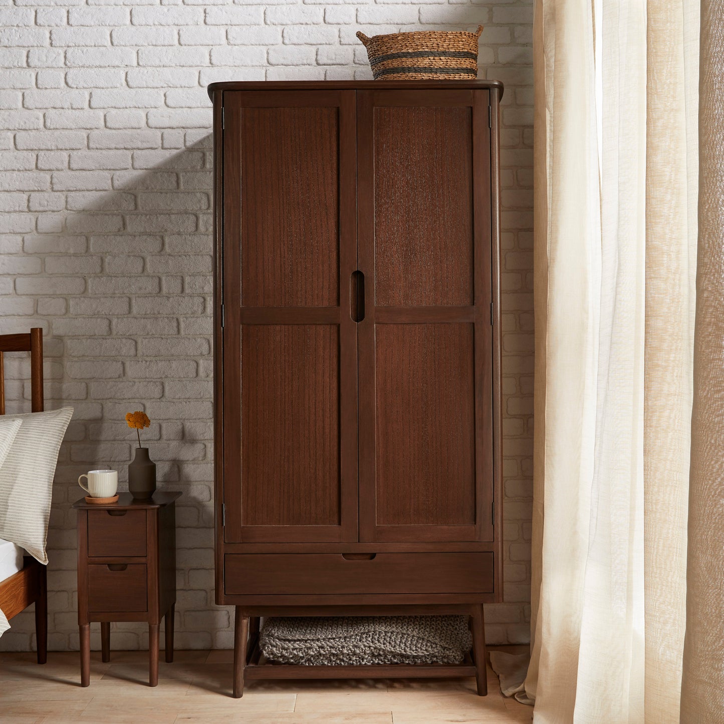 Fishe & Lilly Norway Walnut Wardrobe
