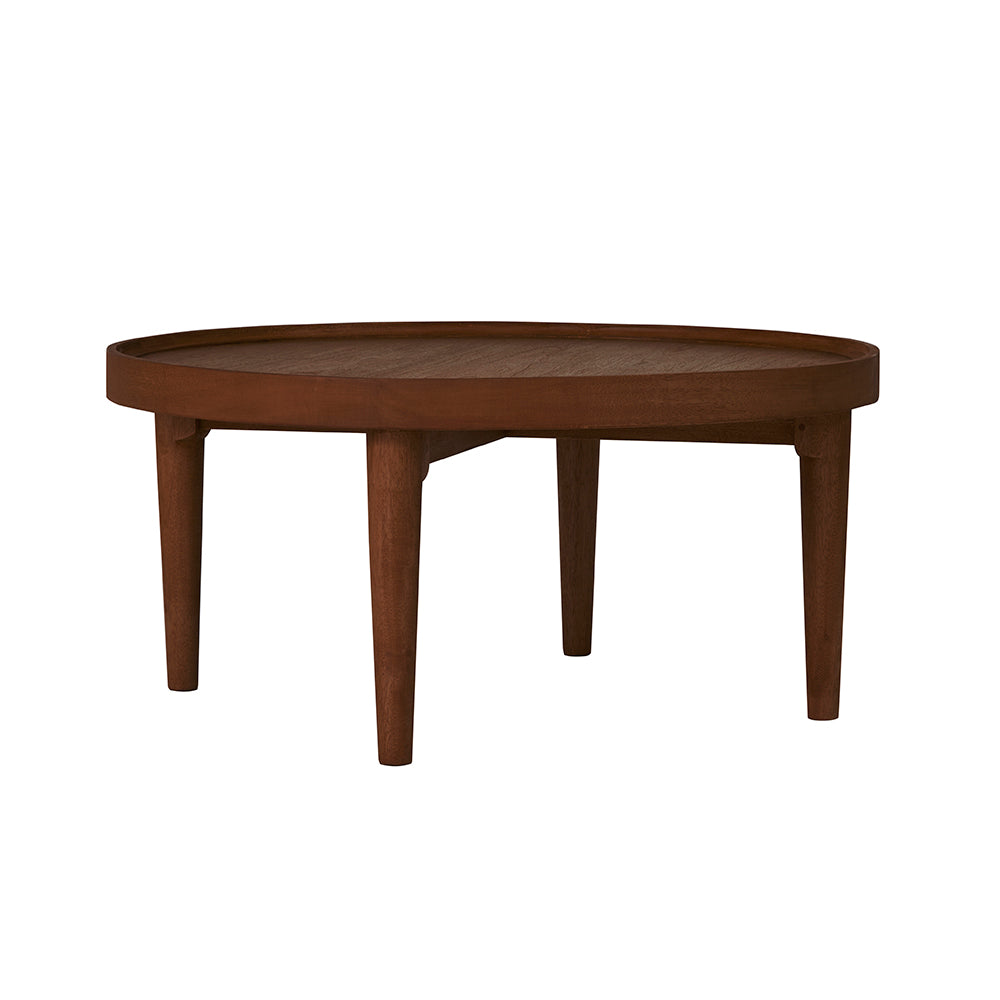 Fishe & Lilly Norway Walnut Round Coffee Table - White Bear Furnishings