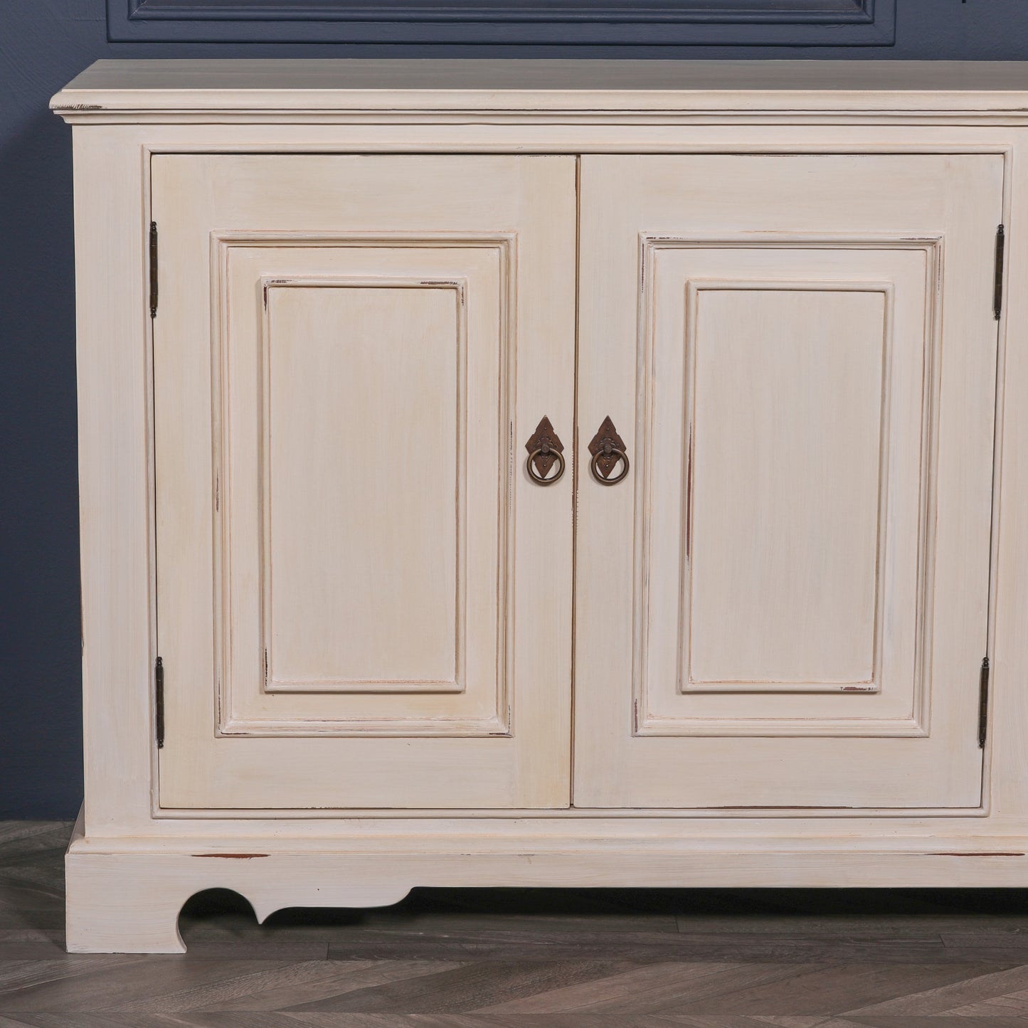 Maison Reproductions Distressed Aged White Brush Painted Classical Sideboard - OWF50