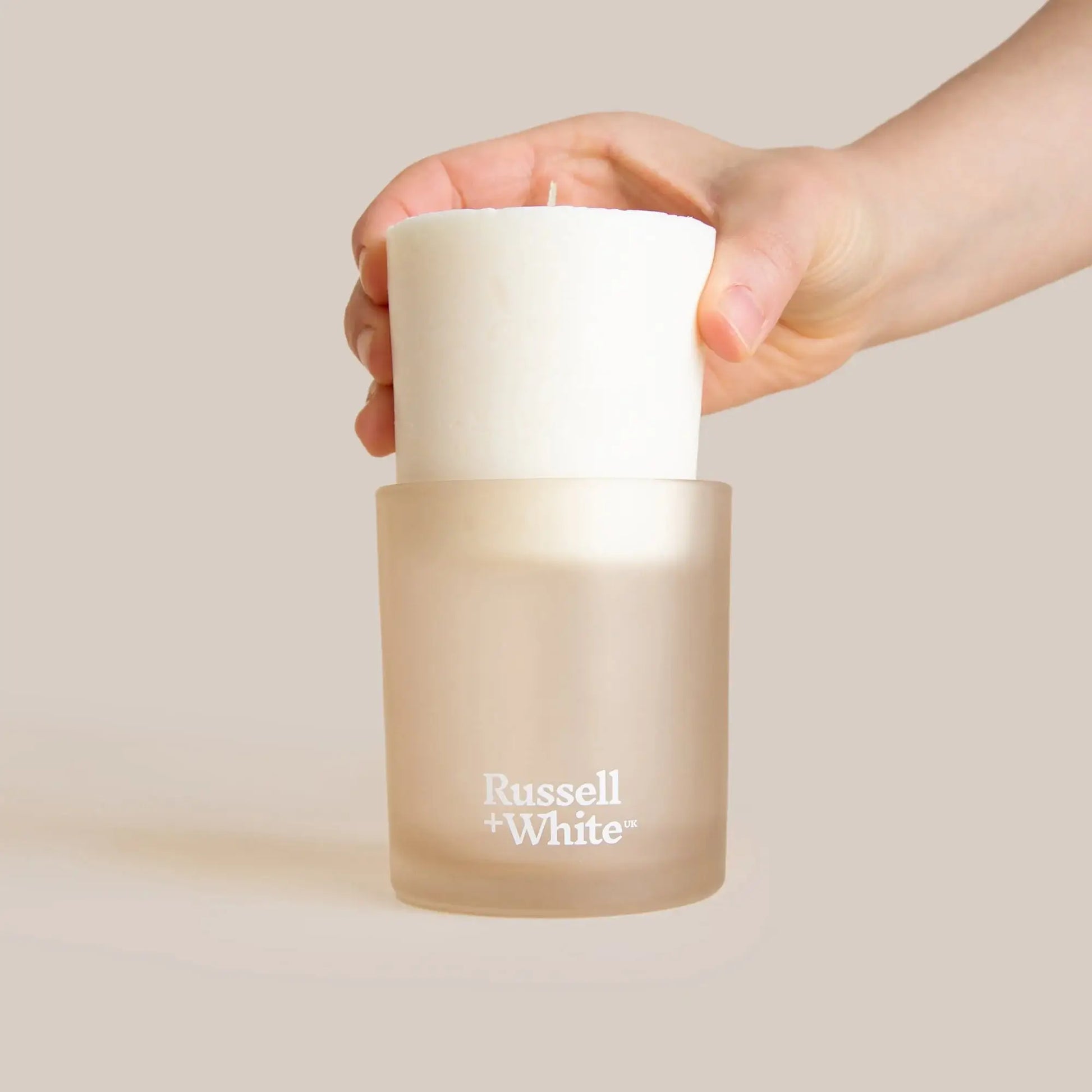 Firenze Leather Scented Candle Refill - White Bear Furnishings