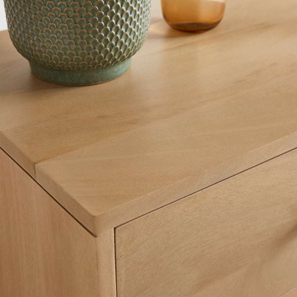 Fishe & Lilly Scandinavian Light Oak Oslo Chest of 3 Drawers - White Bear Furnishings