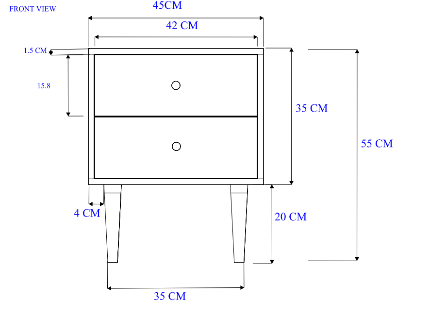 Fishe & Lilly Scandinavian Light Oak Oslo Bedside Table - White Bear Furnishings