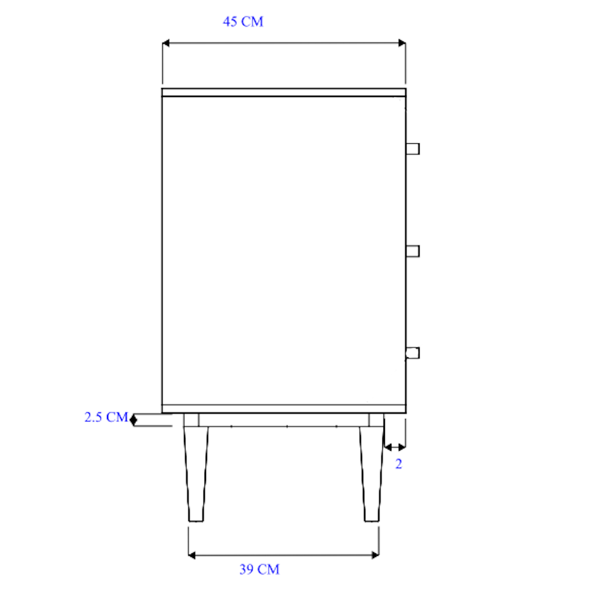 Fishe & Lilly Scandinavian Light Oak Oslo Chest of 3 Drawers - White Bear Furnishings