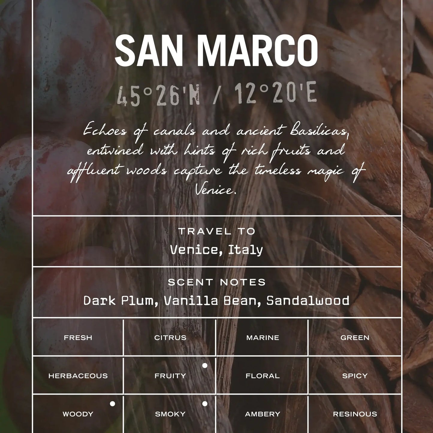 San Marco Scented Candle - White Bear Furnishings