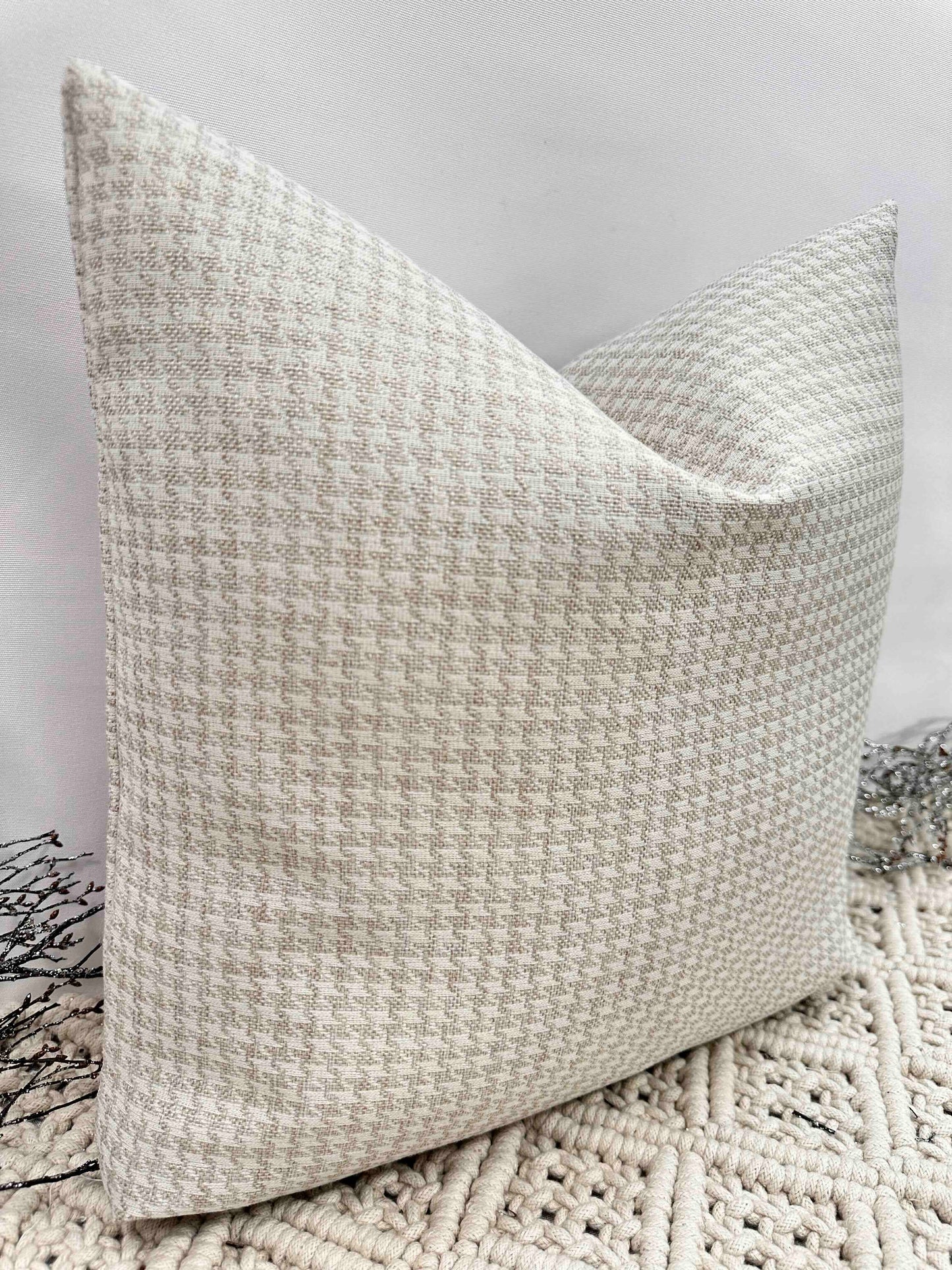The Couture Cushion - The Beige Ria Style No. 185 - White Bear Furnishings