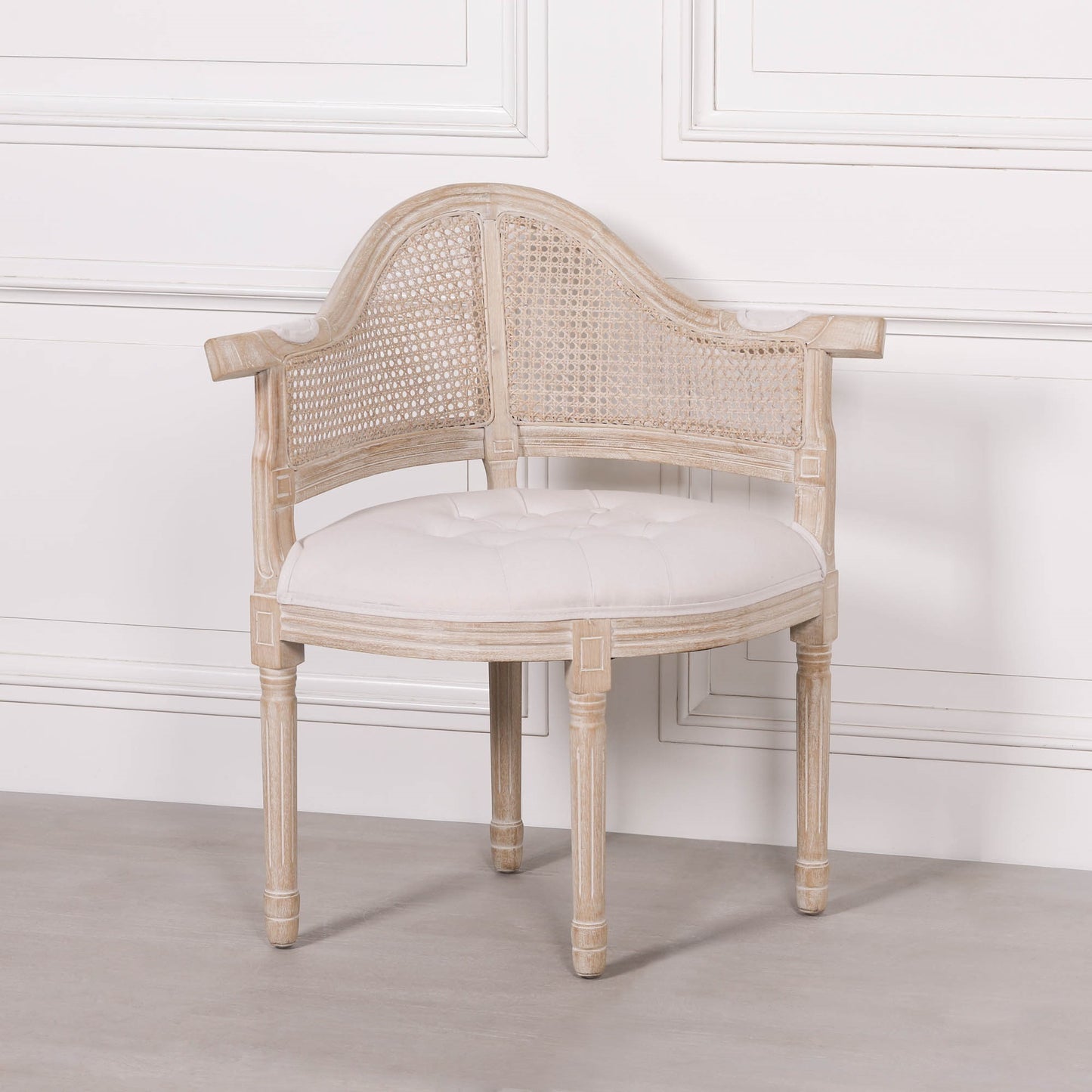 Handcrafted Wooden Louis Upholstered Corner Chair – WDC887
