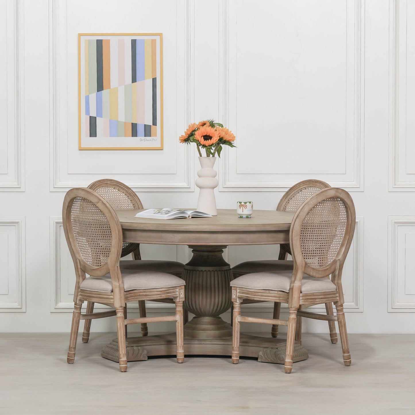 Maison Reproductions 150cm Rustic Round Dining Table - WDT06