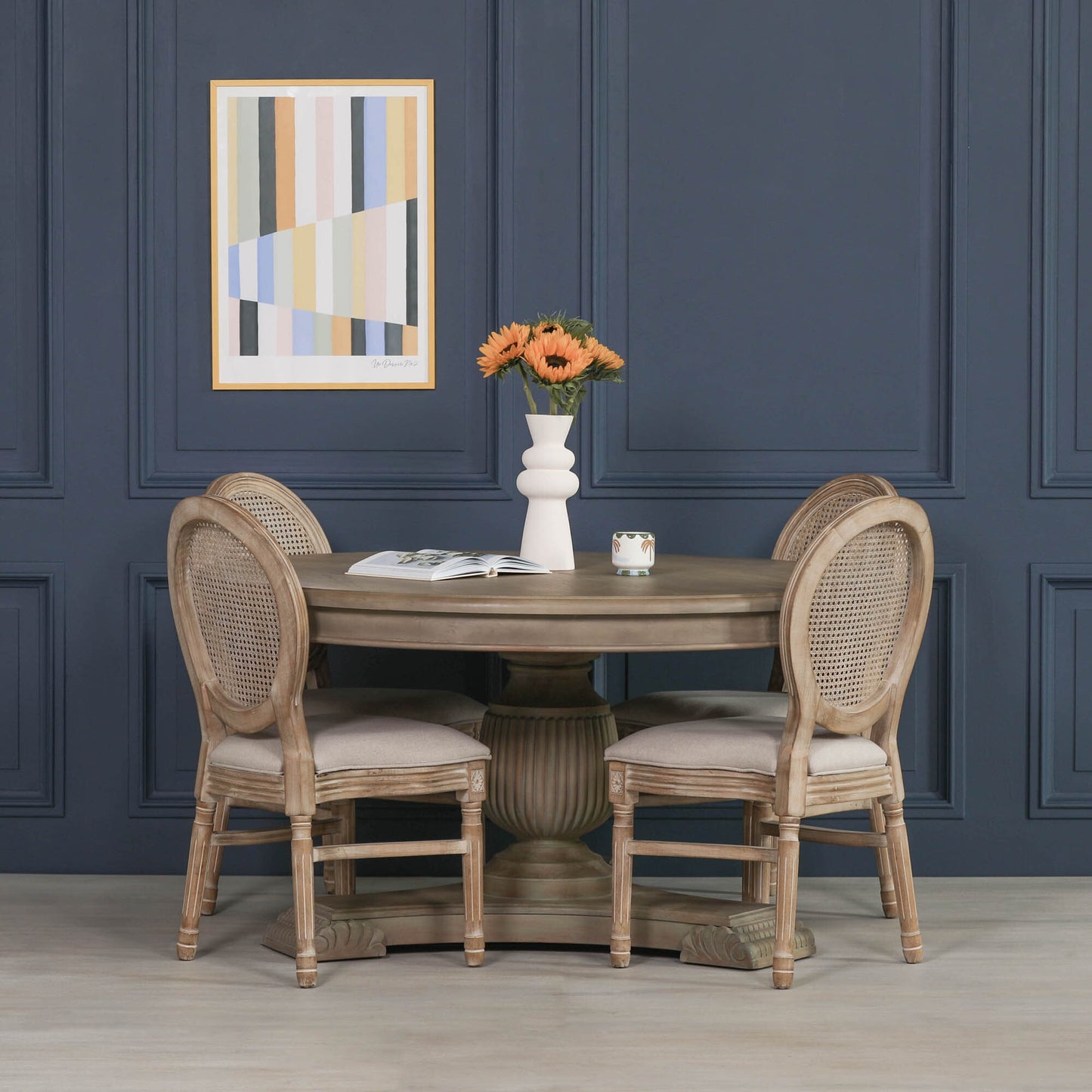 Maison Reproductions 150cm Rustic Round Dining Table - WDT06