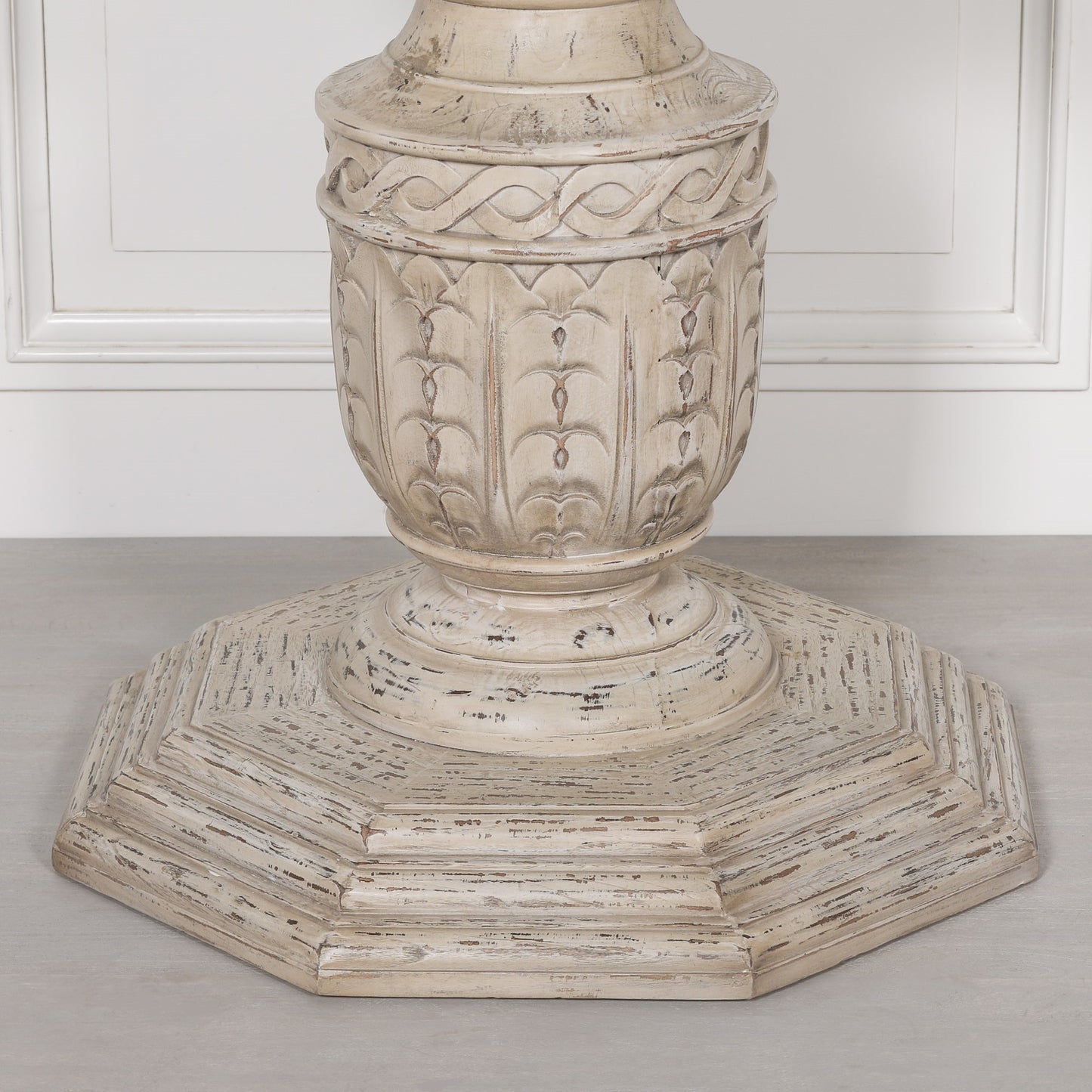 Maison Reproductions Heavy Distressed 145cm Round Dining Table - WDT07