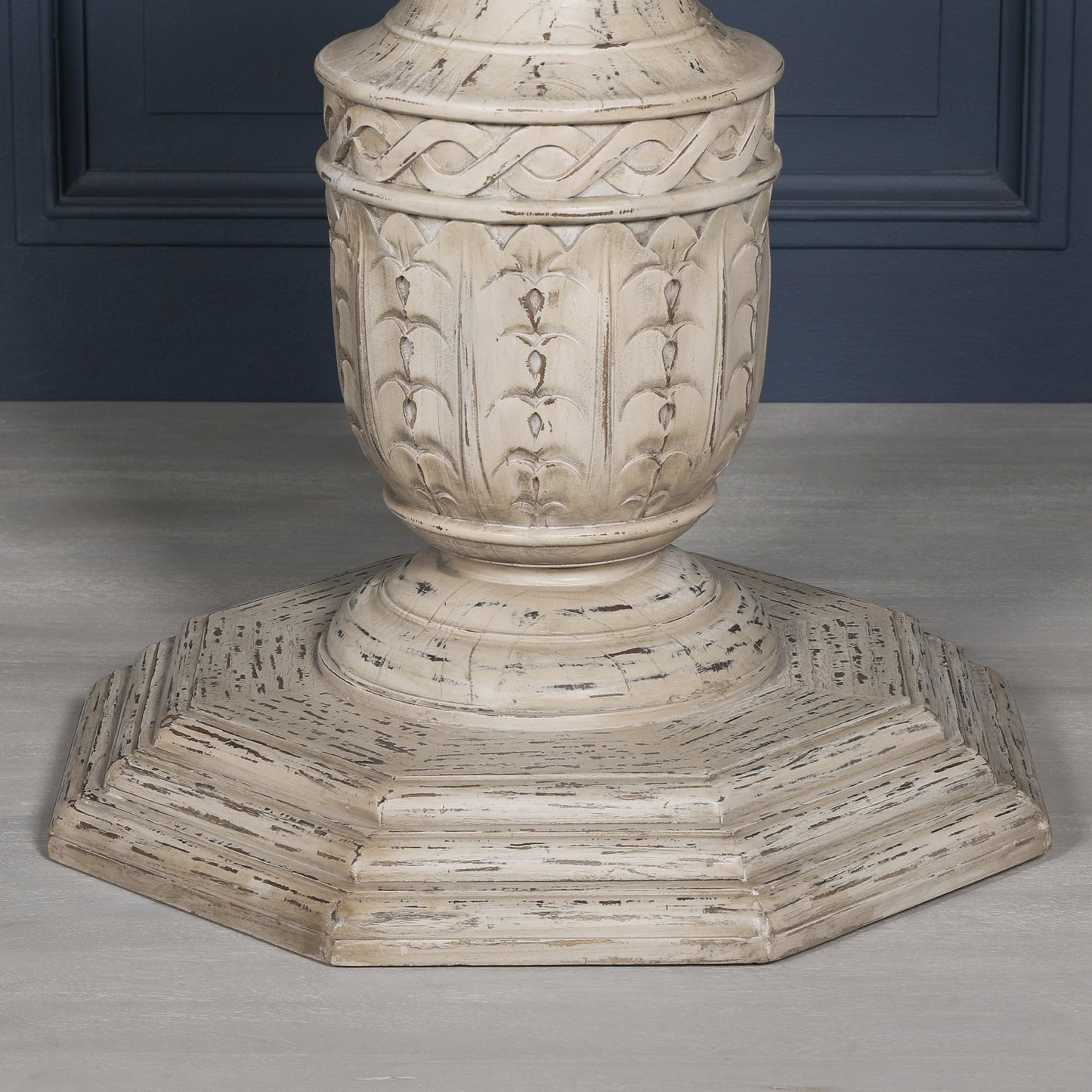Maison Reproductions Heavy Distressed 145cm Round Dining Table - WDT07