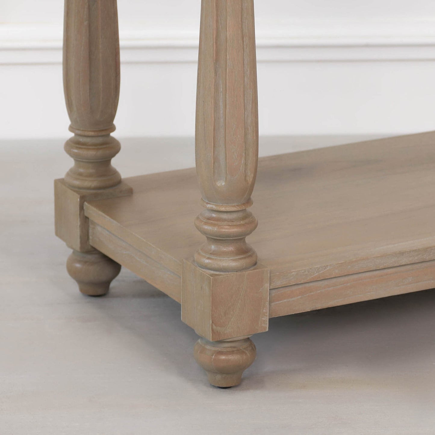 Maison Reproductions Rustic Wooden Farmhouse Console Table