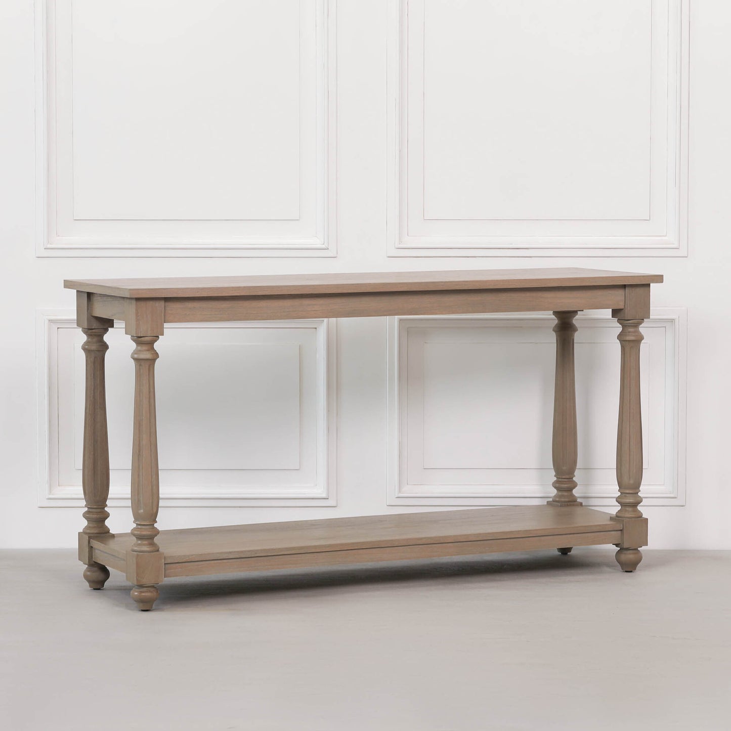 Maison Reproductions Rustic Wooden Farmhouse Console Table