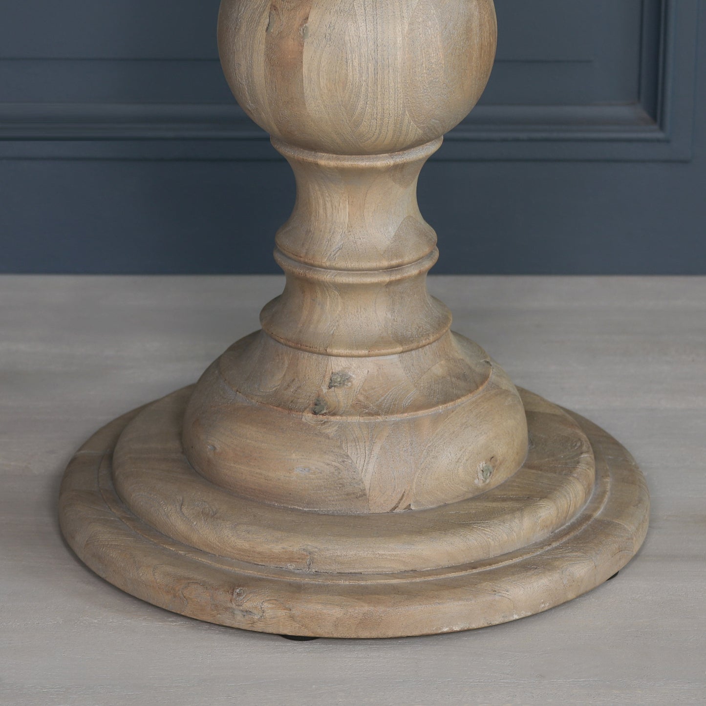 Rustic Wooden Round Dining Table 120cm - WFA63 - White Bear Furnishings