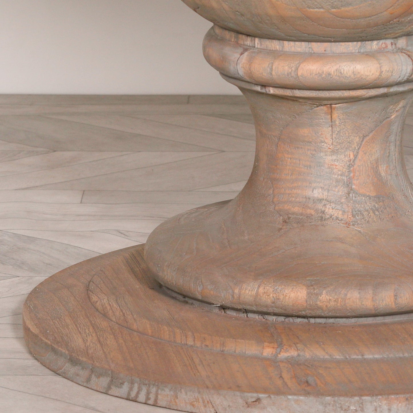 Maison Reproductions Rustic Wooden Round Dining Table 162cm