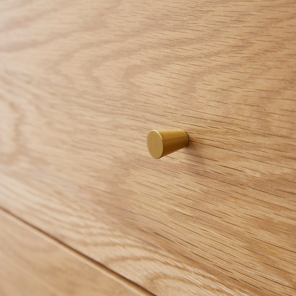 Fishe & Lilly Wright Oak Chest of 3 Drawers - White Bear Furnishings