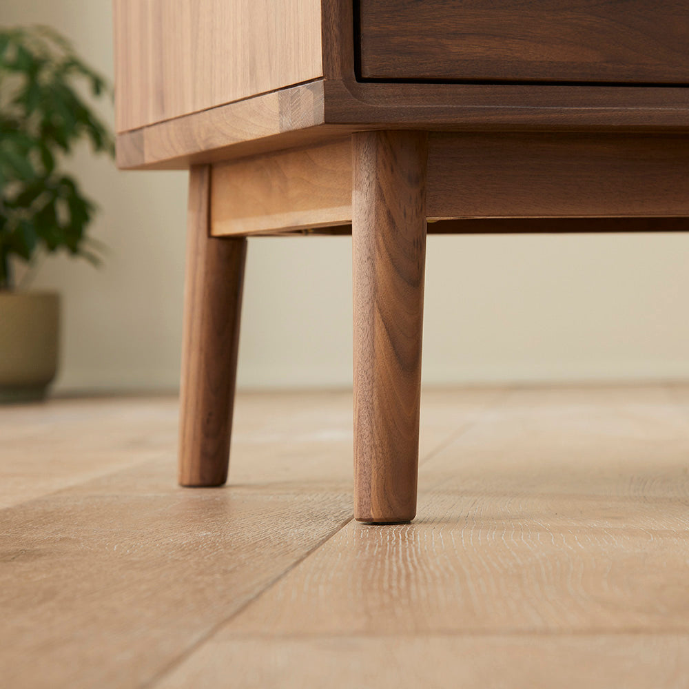 Fishe & Lilly Wright Walnut Chest of 3 Drawers - White Bear Furnishings