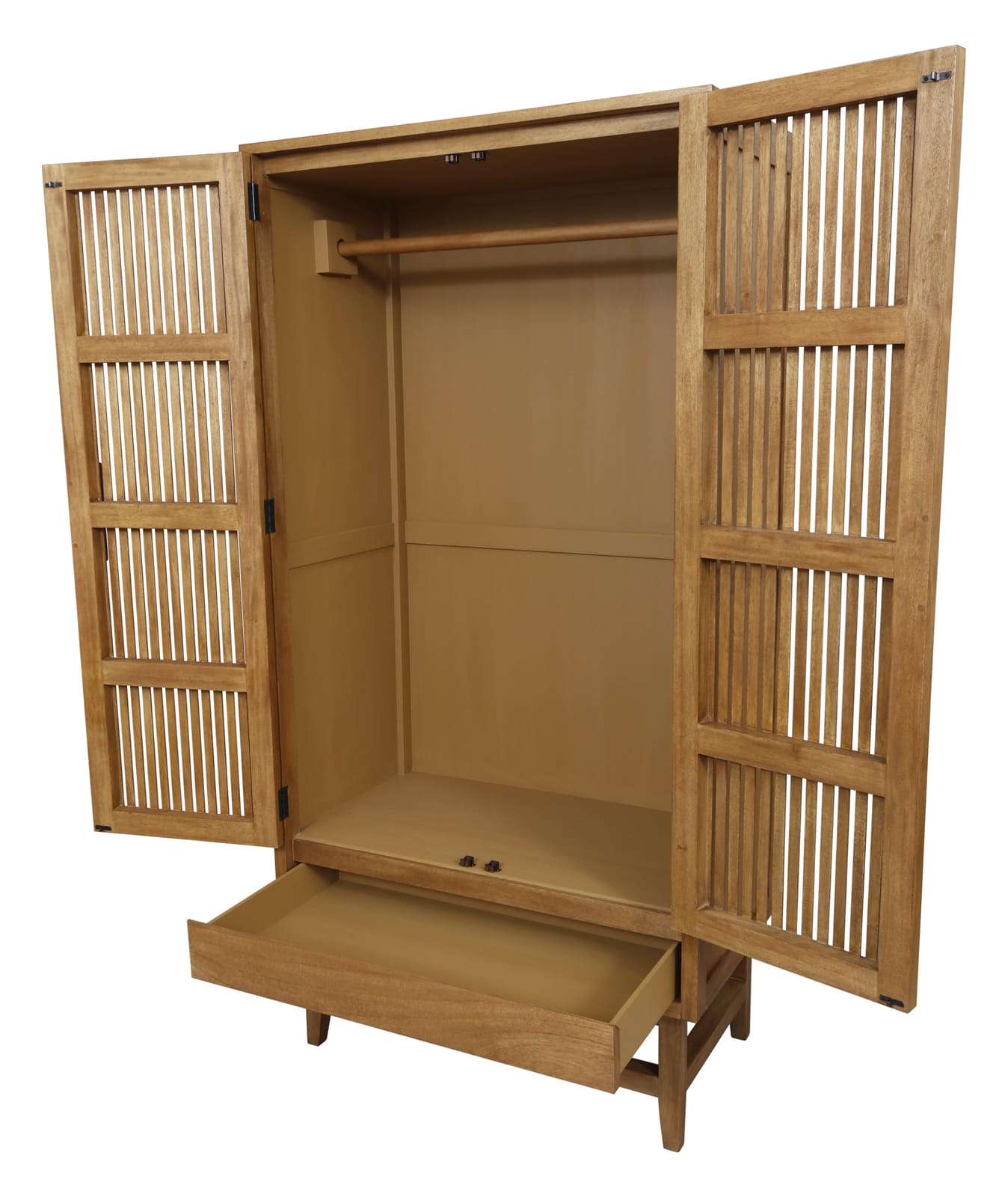 Fishe & Lilly Melia Light Oak Wardrobe with Drawers - White Bear Furnishings