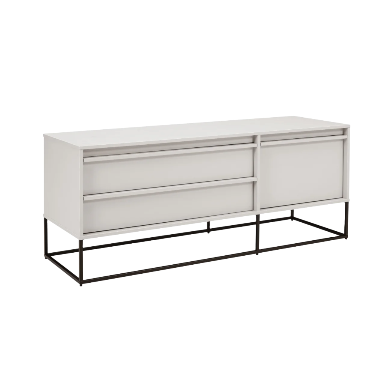 Albion Stone 3 Drawer Modern Storage Cabinet Sideboard - SB-A-3-ST