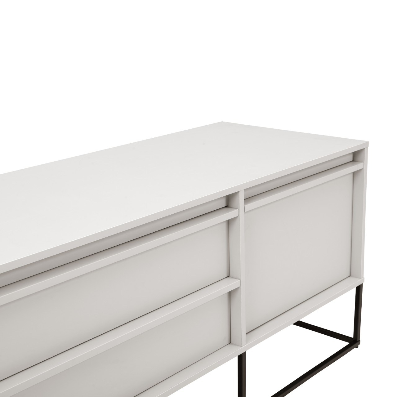 Albion Stone 3 Drawer Modern Storage Cabinet Sideboard - SB-A-3-ST