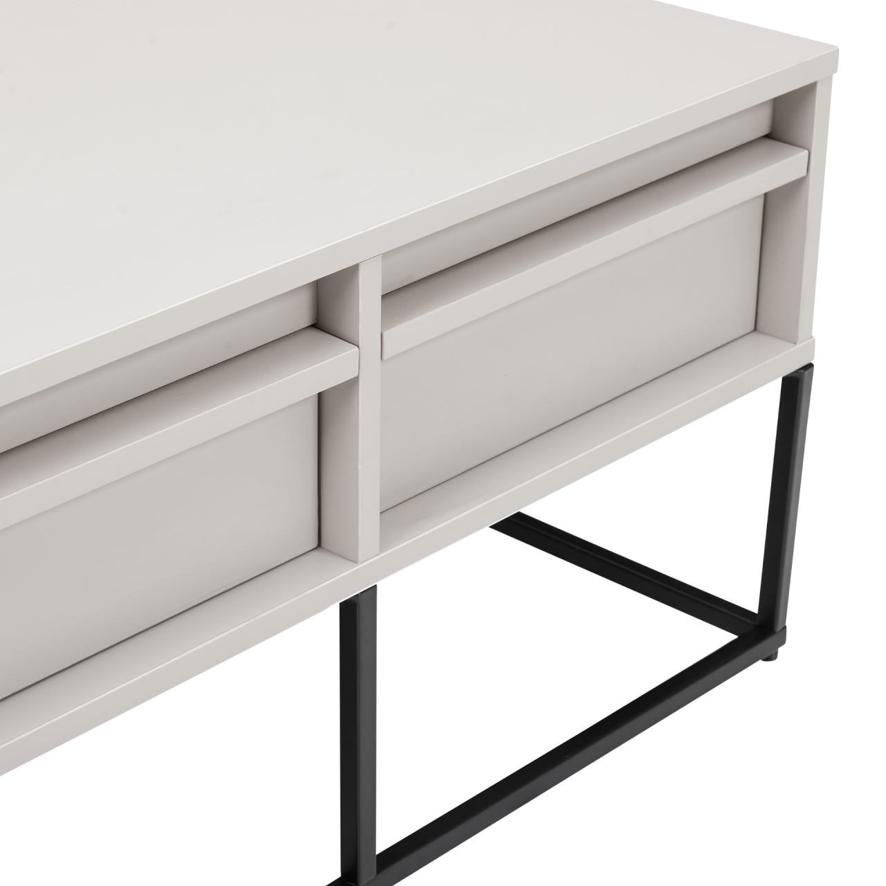 Albion Stone Lowline TV Unit 2 Drawer Media Stand - TV-A-2-ST