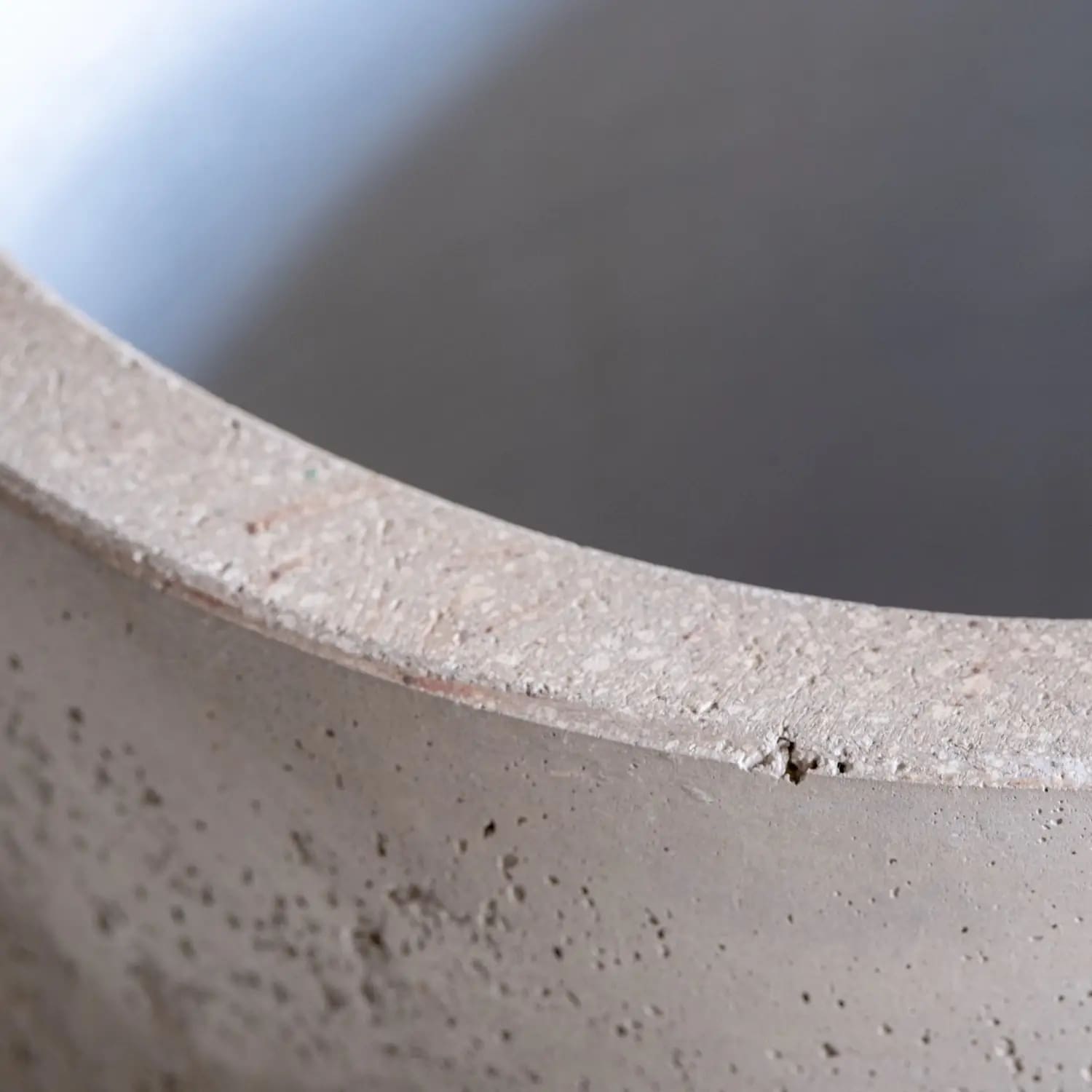 Aurella | Truffle – 30cm Medium Concrete Cylinder Planter – 13L Round Plant Pot - White Bear Furnishings