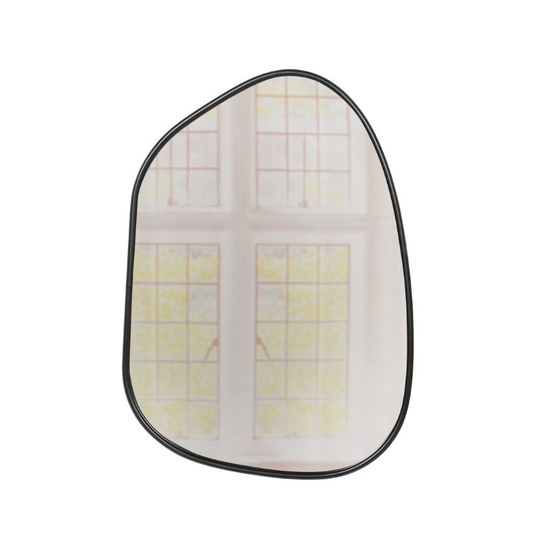Black Framed Asymmetrical Wall Mirror - MWA681