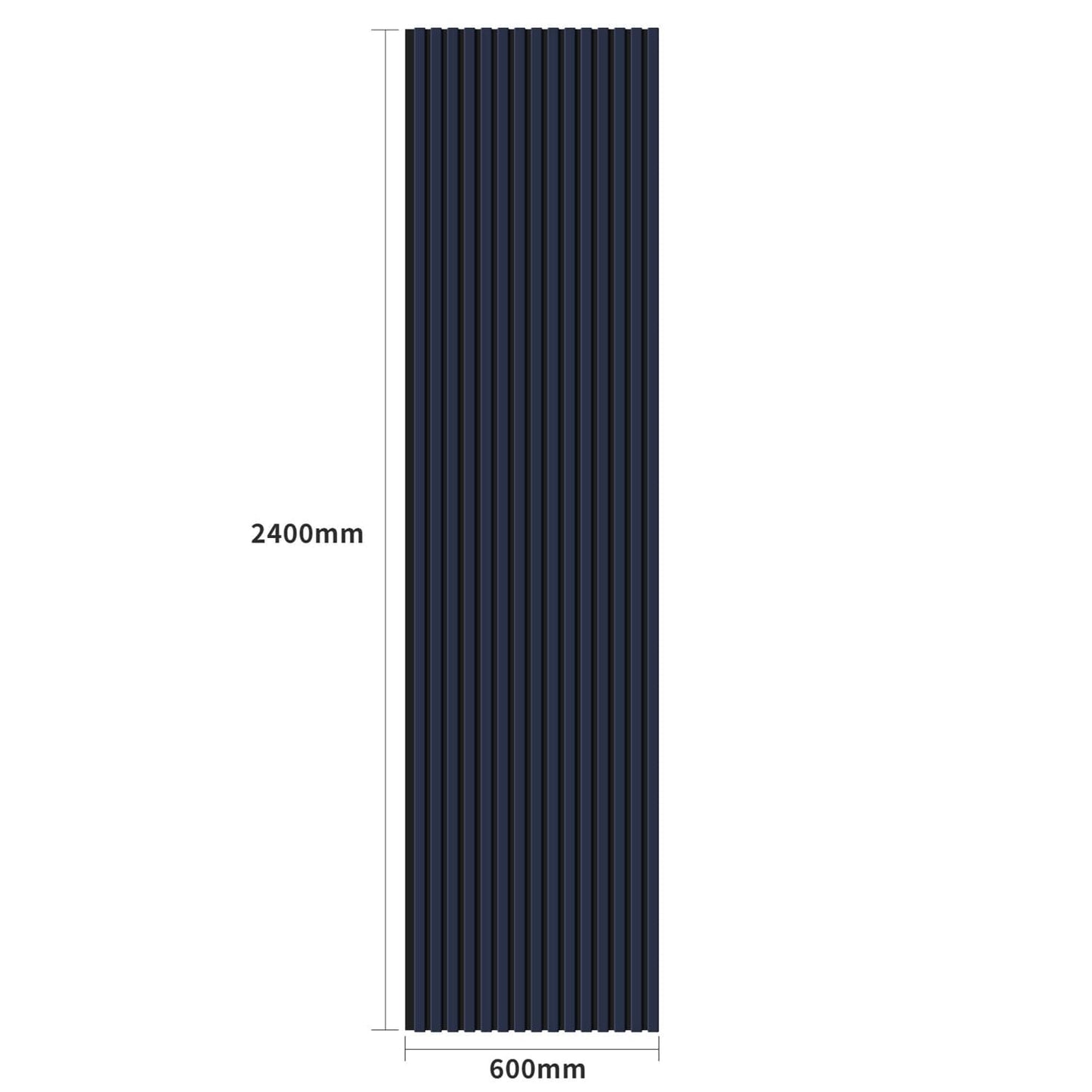 Coloured Acoustic Slatted Wall Panels