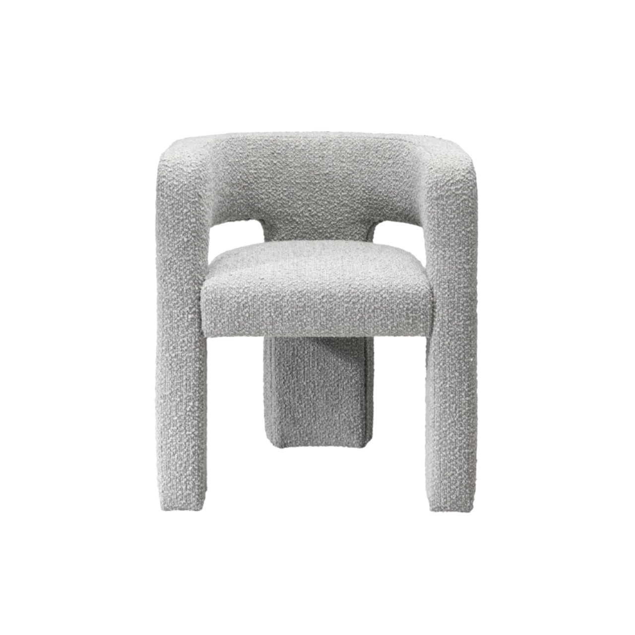 Crescent Curved Back Bouclé Accent Chair - OC-C-C-DO