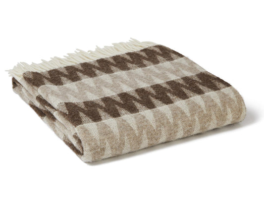 Snowdonia Pure New Wool Throw - Heath - White Bear Furnishings