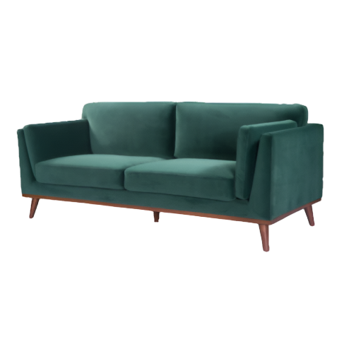 Twenty 10 Designs Emerald Green Velvet 3 Seater Sofa - SF-M-3S-EG - White Bear Furnishings