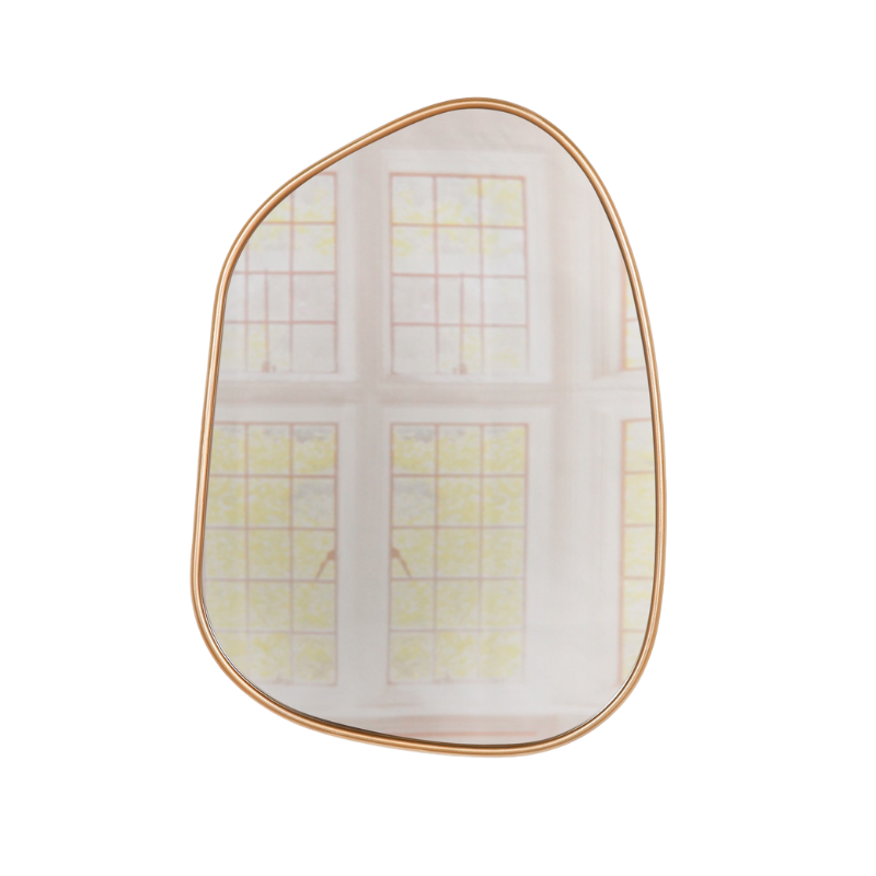 Gold Framed Asymmetrical Wall Mirror - MWA680