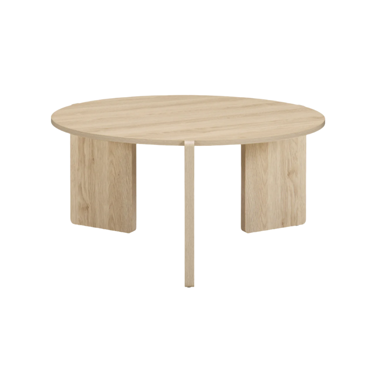 Halo Urban Round Coffee Table in Oak Woodgrain Finish - CT-H-R-OK