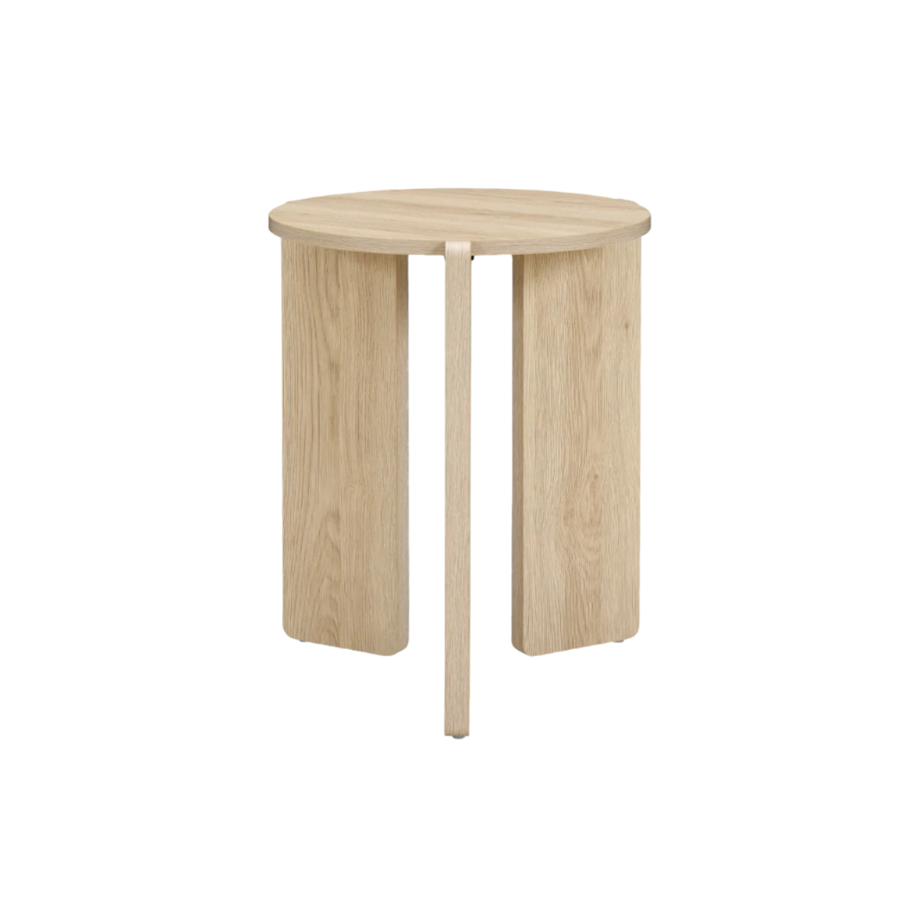 Halo Arc Round Side Table in Oak Finish - ST-H-R-OK
