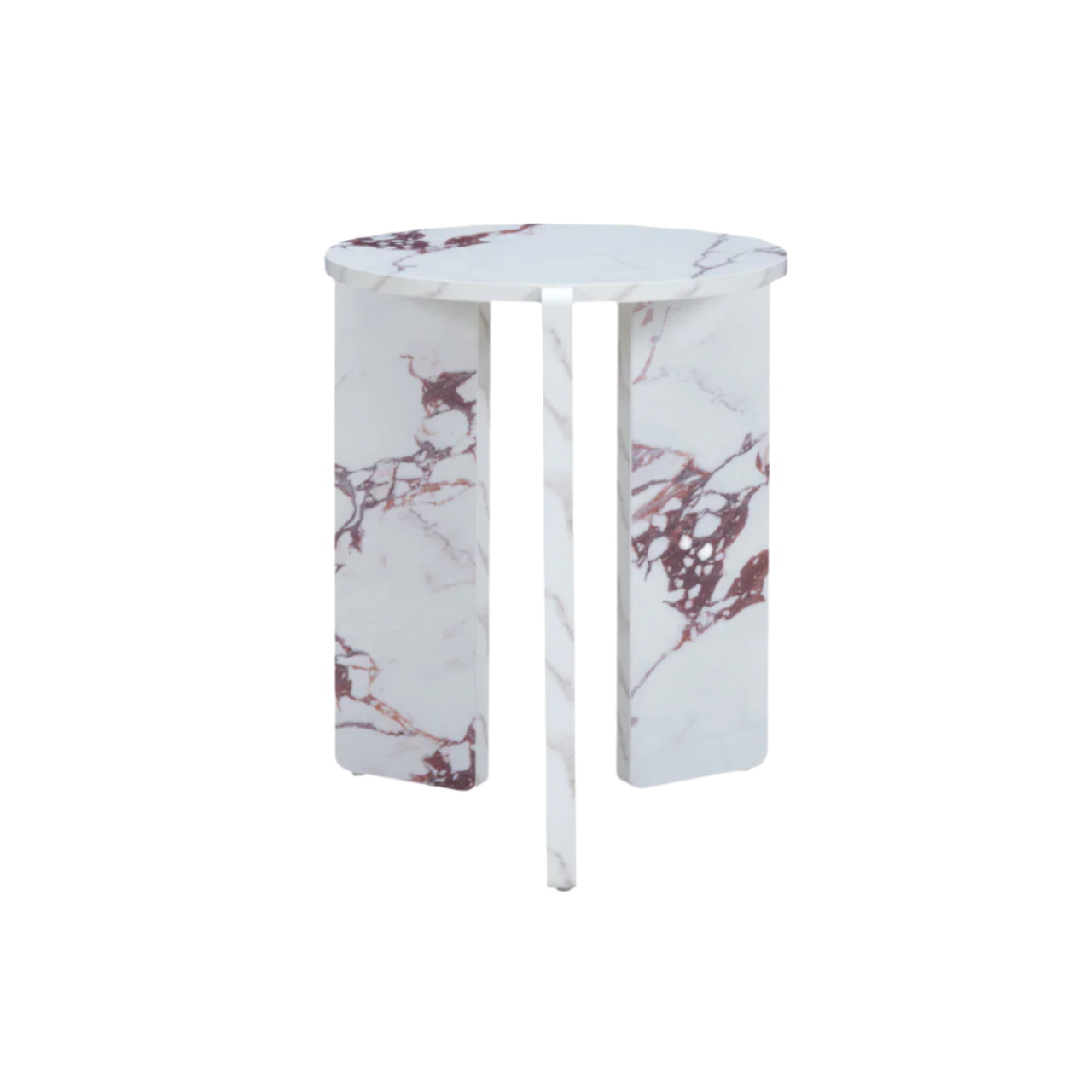 Halo Loft Round Side Table in Violetta Marble Effect - ST-H-R-VI-ME