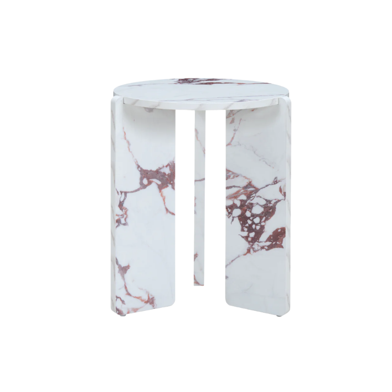 Halo Loft Round Side Table in Violetta Marble Effect - ST-H-R-VI-ME