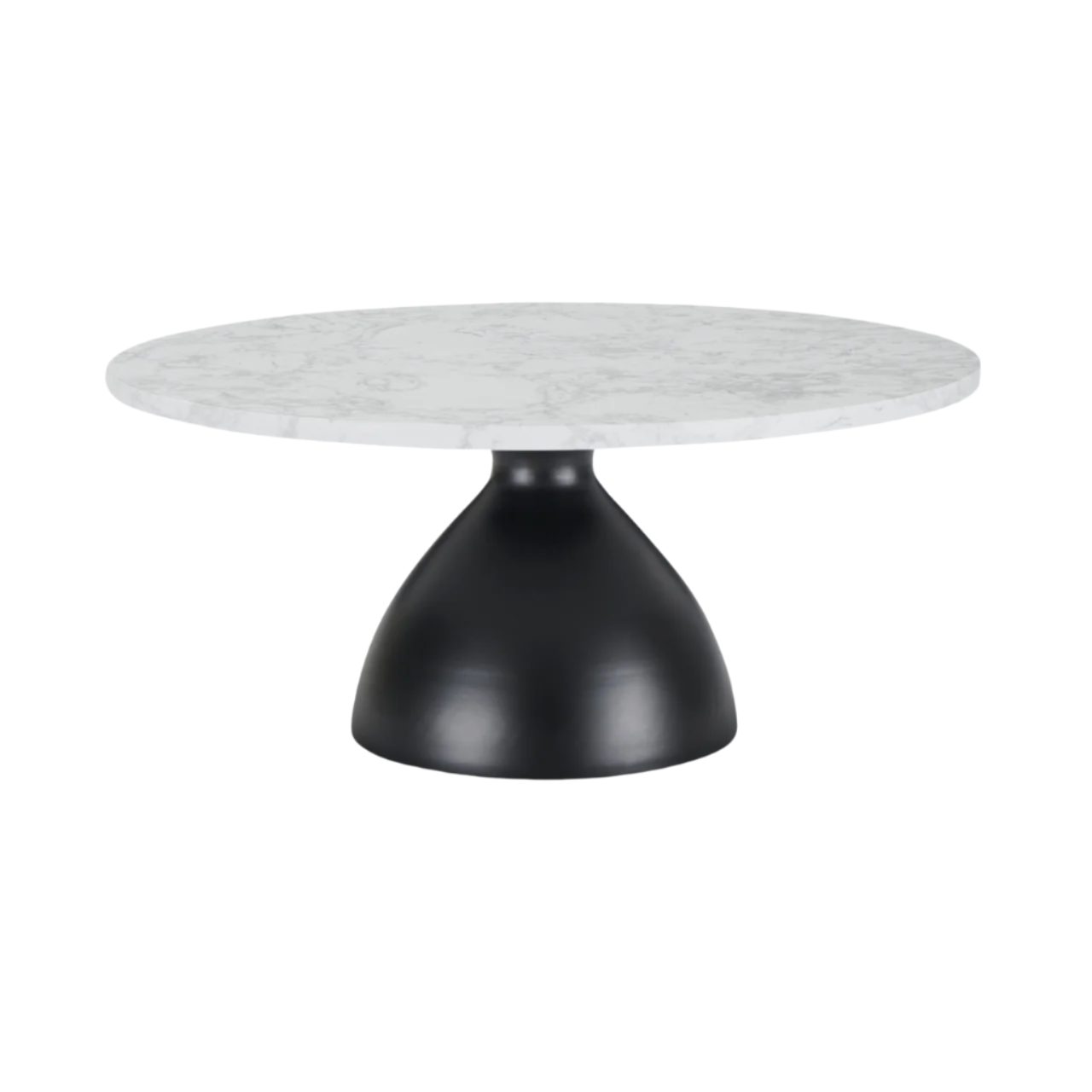 Twenty 10 Designs Hazel Black Iron & Marble Effect Coffee Table - CT-H-BB-TWM - White Bear Furnishings