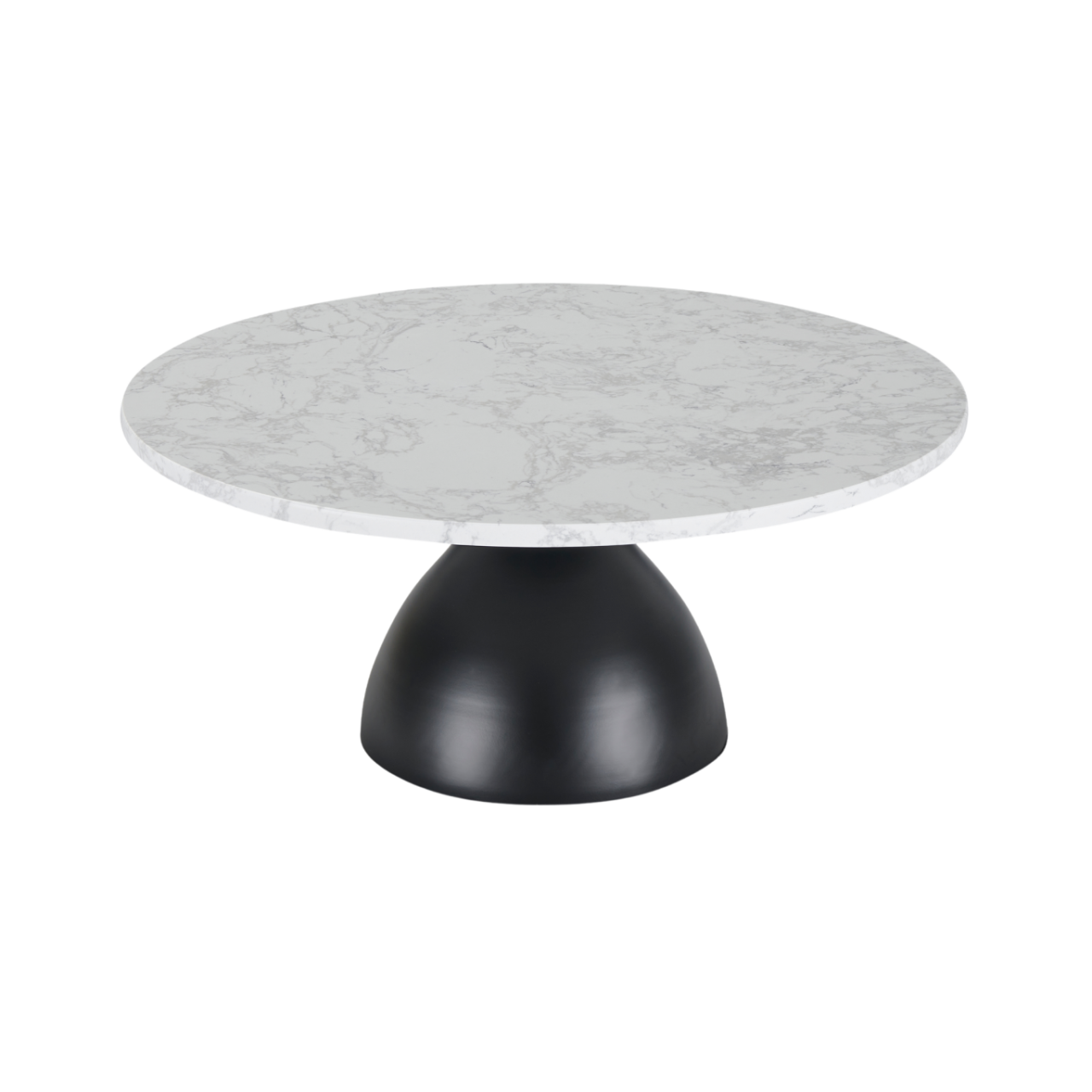 Twenty 10 Designs Hazel Black Iron & Marble Effect Coffee Table - CT-H-BB-TWM - White Bear Furnishings