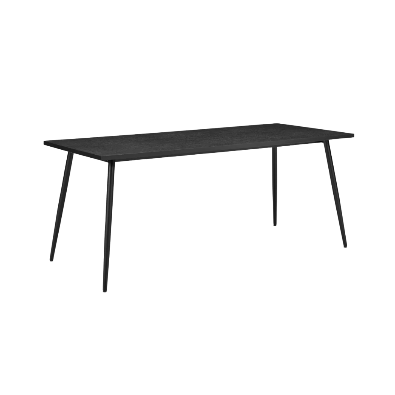 Large Horizon Dining Table in Black Oak Effect Finish - DT-H-LR-BLK